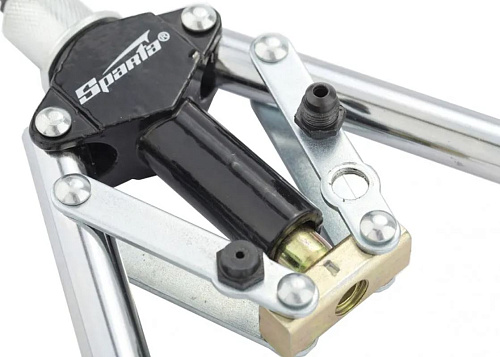 Заклепочник двуручный для вытяжных заклепок 3,2-4,0-4,8 мм 450 мм усиленный SPARTA Заклепочник двуручный для вытяжных заклепок 3,2-4,0-4,8 мм 450 мм усиленный SPARTA