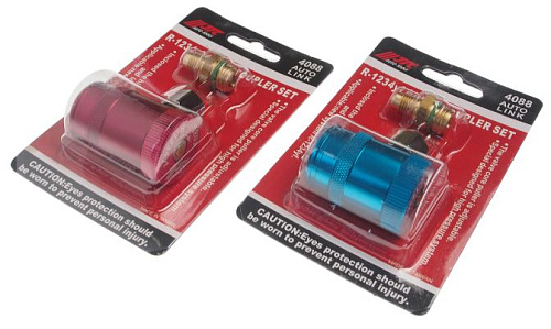 Адаптер манометрического коллектора 2 шт красный и синий, фреон R-1234YF JTC Адаптер манометрического коллектора 2 шт красный и синий, фреон R-1234YF JTC