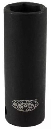 Головка торцевая ударная глубокая 1/2" 12 мм, 6 гр., CrMo Licota Головка торцевая ударная глубокая 1/2" 12 мм, 6 гр., CrMo Licota