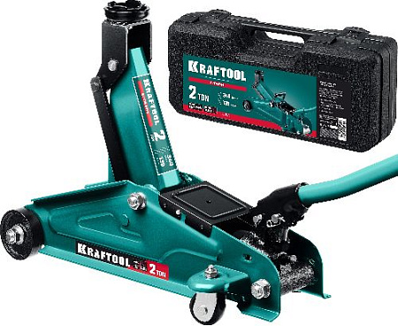Домкрат подкатной 2 т 135-340мм в кейсе KRAFTOOL STARK Домкрат подкатной 2 т 135-340мм в кейсе KRAFTOOL STARK