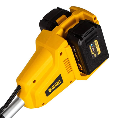 Триммер аккумуляторный 350 мм, 36 В (2*18 В), бесщ. двиг. Denzel CBC350-36 Триммер аккумуляторный 350 мм, 36 В (2*18 В), бесщ. двиг. Denzel CBC350-36