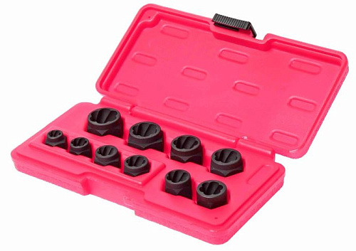 Набор головок для скругленного крепежа 8-19 мм (10 предм) под ключ JTC Набор головок для скругленного крепежа 8-19 мм (10 предм) под ключ JTC