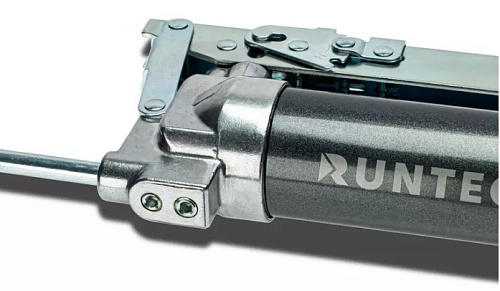 Шприц для смазки рычажно-плунжерный 400 мл 2-х плунжерный, усиленный RUNTEC Шприц для смазки рычажно-плунжерный 400 мл 2-х плунжерный, усиленный RUNTEC