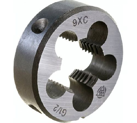 Плашка труб. цил. G 1/2" 9ХС Волжский инструмент Плашка труб. цил. G 1/2" 9ХС Волжский инструмент