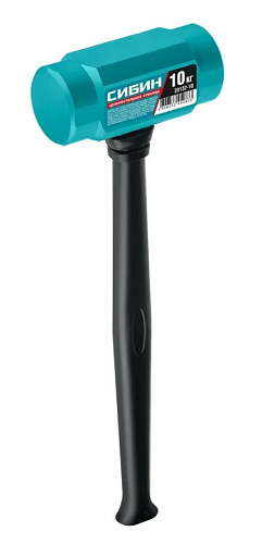 Кувалда 10,0 кг цельностальная с обрезиненной рукояткой СИБИН Кувалда 10,0 кг цельностальная с обрезиненной рукояткой СИБИН