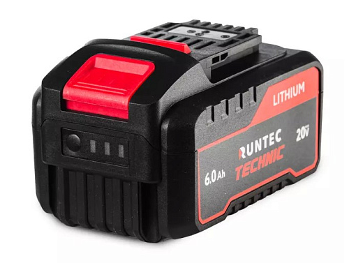 Аккумуляторная батарея 20 В, Li-Ion, 6 Ач RUNTEC TECHNIC Аккумуляторная батарея 20 В, Li-Ion, 6 Ач RUNTEC TECHNIC