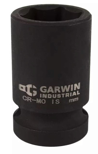 Головка торцевая ударная 1/2" 18 мм, 6 гр. GARWIN Головка торцевая ударная 1/2" 18 мм, 6 гр. GARWIN