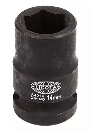 Головка торцевая ударная 1/2" 14 мм, 6 гр., CrMo Licota Головка торцевая ударная 1/2" 14 мм, 6 гр., CrMo Licota