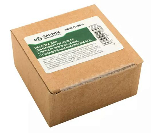 Насадка для ключа динамометрического рожковая 24 мм, 9*12 мм GARWIN Насадка для ключа динамометрического рожковая 24 мм, 9*12 мм GARWIN