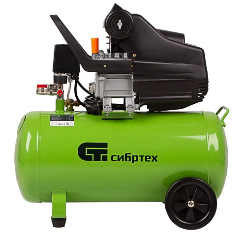 Компрессор масляный прямой привод 50 л, 1,5 кВт, 198 л/мин, 8 бар, 230 В Сибртех КК-1500/50 Компрессор масляный прямой привод 50 л, 1,5 кВт, 198 л/мин, 8 бар, 230 В Сибртех КК-1500/50