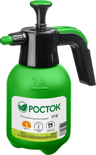 Опрыскиватель ручной помповый 1 л колба из полиэтилена РОСТОК РП-1 Опрыскиватель ручной помповый 1 л колба из полиэтилена РОСТОК РП-1