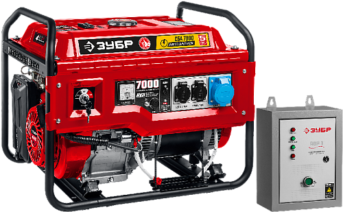 Генератор бензиновый с электростартером 7,0 кВт, 220 В, АВР ЗУБР МАСТЕР Генератор бензиновый с электростартером 7,0 кВт, 220 В, АВР ЗУБР МАСТЕР