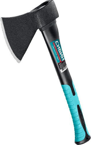 Топор 1000 г, 430 мм, округлое лезвие, фибергласс СИБИН Топор 1000 г, 430 мм, округлое лезвие, фибергласс СИБИН