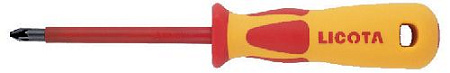 Отвертка диэлектрическая крестовая PZ №3 125/245 мм (до 1000 В) Licota Отвертка диэлектрическая крестовая PZ №3 125/245 мм (до 1000 В) Licota