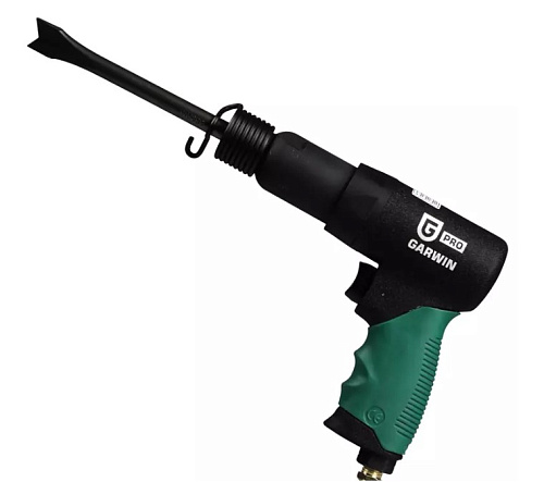 Молоток пневматический в комплекте с 5 зубилами, 190 мм, 6,5 Дж GARWIN Молоток пневматический в комплекте с 5 зубилами, 190 мм, 6,5 Дж GARWIN