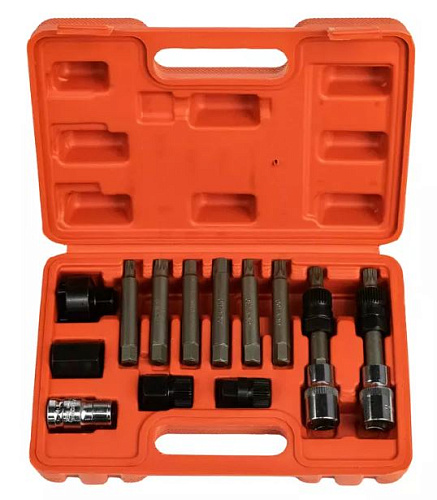 Набор съемников шкивов генераторов 13 предм. SpecX Набор съемников шкивов генераторов 13 предм. SpecX