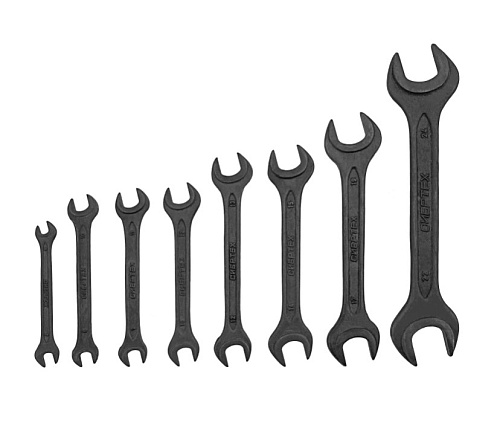 Набор ключей рожковых 6-24 мм (8 шт) в сумке-скрутке Сибртех Набор ключей рожковых 6-24 мм (8 шт) в сумке-скрутке Сибртех