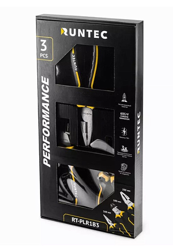 Набор шарнирно-губцевого инструмента 3 предм. RUNTEC Набор шарнирно-губцевого инструмента 3 предм. RUNTEC