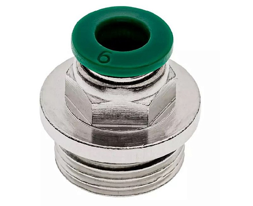 Фитинг цанговый М3/8" 6 мм, с уплотнением, метал. корпус GARWIN PRO Фитинг цанговый М3/8" 6 мм, с уплотнением, метал. корпус GARWIN PRO