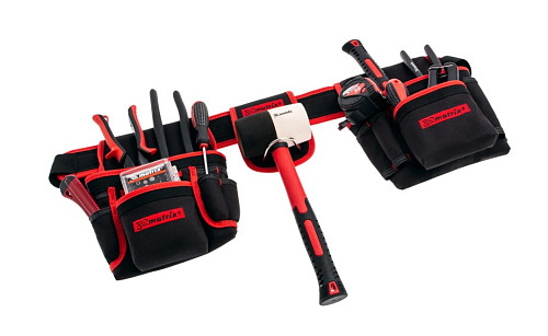 Пояс для инструмента 20 карманов + держатель для молотка Matrix Пояс для инструмента 20 карманов + держатель для молотка Matrix