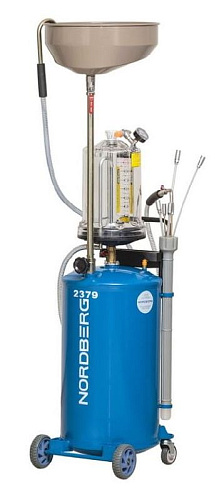 Установка маслосборная 65 л с колбой, воронкой и щупами NORDBERG 2379B Установка маслосборная 65 л с колбой, воронкой и щупами NORDBERG 2379B