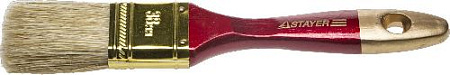 Кисть плоская 38 мм (1,5") натуральная щетина, деревянная ручка STAYER Кисть плоская 38 мм (1,5") натуральная щетина, деревянная ручка STAYER