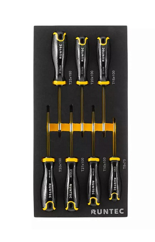 Тележка инструментальная 7 полок, 273 предм, стальная столешница RUNTEC Performance Тележка инструментальная 7 полок, 273 предм, стальная столешница RUNTEC Performance