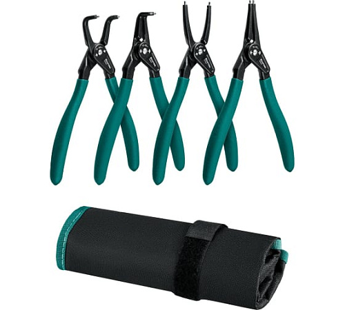 Набор съемников стопорных колец 180 мм, 4 шт усиленные KRAFTOOL Набор съемников стопорных колец 180 мм, 4 шт усиленные KRAFTOOL