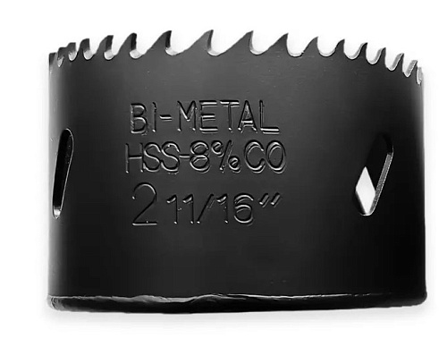 Коронка биметаллическая 68 мм, быстрорежущая сталь BiM HSS-Co8, 4-6 TPI RUNTEC Коронка биметаллическая 68 мм, быстрорежущая сталь BiM HSS-Co8, 4-6 TPI RUNTEC