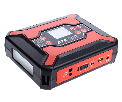 Пусковое устройство аккумуляторное 5-19V, 450А, 12000мА/ч (power bank) GTE Пусковое устройство аккумуляторное 5-19V, 450А, 12000мА/ч (power bank) GTE