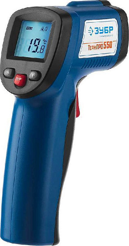 Пирометр инфракрасный (-50°С до +550°С) ТермПро-550 ЗУБР Профессионал Пирометр инфракрасный (-50°С до +550°С) ТермПро-550 ЗУБР Профессионал