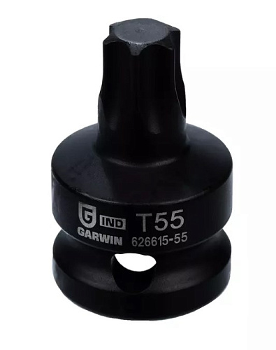 Головка торцевая ударная Torx 1/2" T55, L=38 мм Garwin Головка торцевая ударная Torx 1/2" T55, L=38 мм Garwin