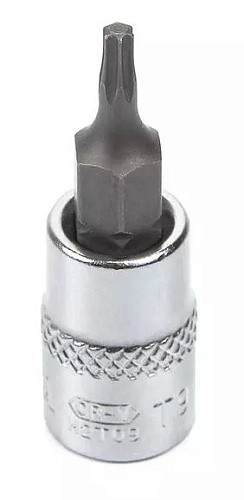 Головка торцевая со вставкой Torx 1/4" T 9, 37 мм Licota Головка торцевая со вставкой Torx 1/4" T 9, 37 мм Licota