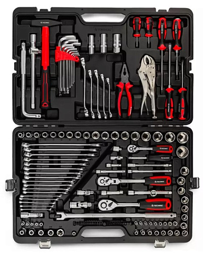 Набор инструмента 142 предм. (1/4", 1/2", 3/8") кейс RUNTEC TECHNIC Набор инструмента 142 предм. (1/4", 1/2", 3/8") кейс RUNTEC TECHNIC