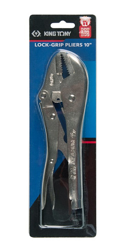 Тиски ручные 250 мм с прямыми губками (никель) KING TONY Тиски ручные 250 мм с прямыми губками (никель) KING TONY