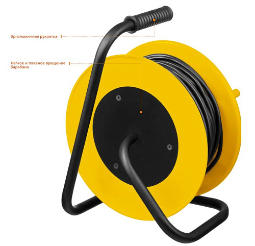 Удлинитель на катушке ПВС 20 м, 4 гнезда, 3*1,5 кв.мм, 3500 Вт STAYER MS 315 Удлинитель на катушке ПВС 20 м, 4 гнезда, 3*1,5 кв.мм, 3500 Вт STAYER MS 315