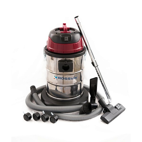 Пылесос 30 л, 1500 Вт сухая и влажная уборка ROSSVIK Пылесос 30 л, 1500 Вт сухая и влажная уборка ROSSVIK
