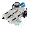 Модульная группа для подготовки воздуха с регулятором давления и манометром 3/4" МАСТАК 690-51 Модульная группа для подготовки воздуха с регулятором давления и манометром 3/4" МАСТАК 690-51