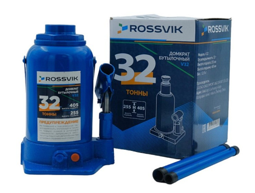 Домкрат бутылочный 32 т 255-405 мм ROSSVIK Домкрат бутылочный 32 т 255-405 мм ROSSVIK