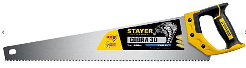 Ножовка по дереву 500 мм, 7TPI STAYER Cobra 3D Ножовка по дереву 500 мм, 7TPI STAYER Cobra 3D