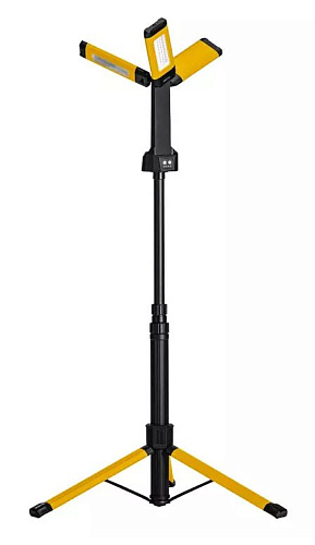 Светильник переносной аккумуляторный тройной на штативе 2000 лм, 4 Ач RUNTEC Светильник переносной аккумуляторный тройной на штативе 2000 лм, 4 Ач RUNTEC