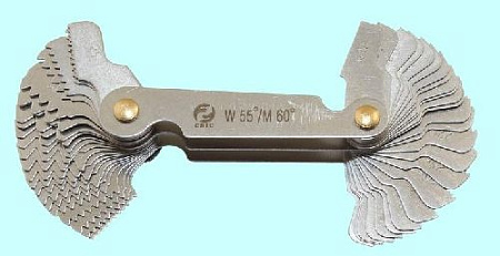 Шаблон резьбовой комбинированный для дюйм.и метрич.резьбы (52 шт) М60 гр0,25-6,0,D55 гр4-62 Шаблон резьбовой комбинированный для дюйм.и метрич.резьбы (52 шт) М60 гр0,25-6,0,D55 гр4-62