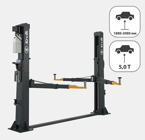 Подъемник 2-стоечный 5,0 т с нижней синхронизацией 380 В SIVIK ПГА-5000-НС Подъемник 2-стоечный 5,0 т с нижней синхронизацией 380 В SIVIK ПГА-5000-НС
