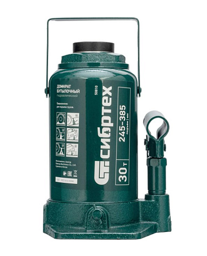 Домкрат бутылочный 30 т 245-385 мм Сибртех Домкрат бутылочный 30 т 245-385 мм Сибртех