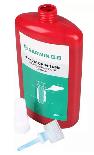Фиксатор резьбовых соединений средней прочности 250 мл, синий GARWIN PRO Фиксатор резьбовых соединений средней прочности 250 мл, синий GARWIN PRO