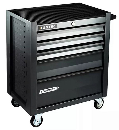 Тележка инструментальная 5 полок, серая RUNTEC Standart Тележка инструментальная 5 полок, серая RUNTEC Standart