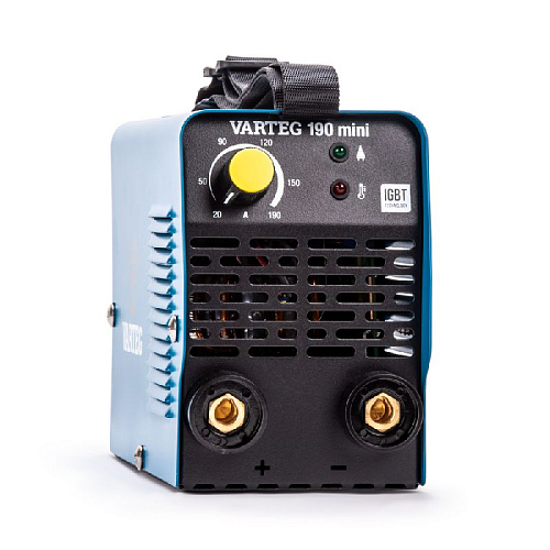 Инвертор сварочный 190 А, MMA, IGBT, форсаж дуги, горячий старт VARTEG 190 mini Инвертор сварочный 190 А, MMA, IGBT, форсаж дуги, горячий старт VARTEG 190 mini