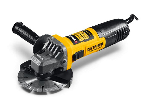Шлифмашина угловая 125 мм, 800 Вт STEHER Шлифмашина угловая 125 мм, 800 Вт STEHER
