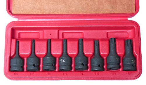 Набор насадок ударных 1/2" TORX T25-T60 (8 предм) JTC Набор насадок ударных 1/2" TORX T25-T60 (8 предм) JTC