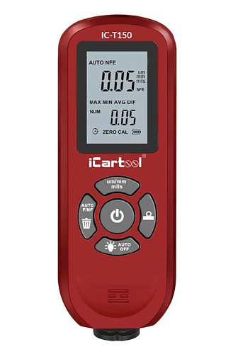 Толщиномер лакокрасочных покрытий Fe, NFe ICARTOOL IC-T150 Толщиномер лакокрасочных покрытий Fe, NFe ICARTOOL IC-T150